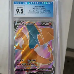 Pokemon Charizard V SWSH050 Black Star Promo Holo CGC 9.5 Sword & Shield - Image 1