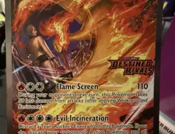 2025 Pokemon SV Destined Rivals Team Rocket's Moltres ex Stamp Promo #229/182 - Image 3