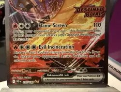 2025 Pokemon SV Destined Rivals Team Rocket's Moltres ex Stamp Promo #229/182 - Image 4