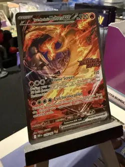 2025 Pokemon SV Destined Rivals Team Rocket's Moltres ex Stamp Promo #229/182 - Image 5