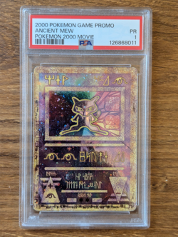2000 Pokemon Game Movie Promo PSA 1 Ancient Mew Holo FRESH GRADE CASE - Image 1