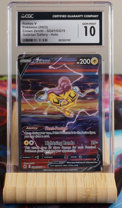 Pokemon TCG Raikou V GG41/GG70 Galarian Gallery, Crown Zenith | CGC 10 Graded - Image 1