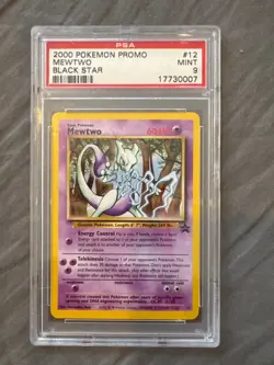 Pokemon Mewtwo Non Holo Pokemon League Black Star Promo Psa 9 #12 - Image 1