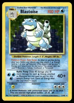 Pokemon TCG Base Set #2/102 Blastoise LP - Image 1