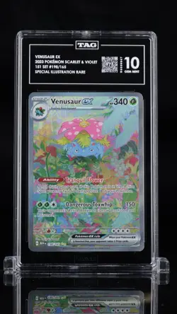 Pokemon TCG Venusaur EX SIR 198/165 Scarlet & Violet 151 Tag 10 GEM MINT - Image 1