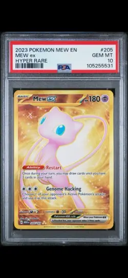 2023 Pokemon Mew ex #205 Hyper Rare - GEM MINT PSA 10 - Image 1
