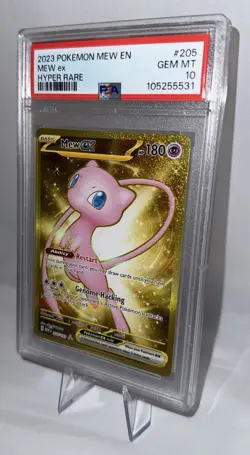 2023 Pokemon Mew ex #205 Hyper Rare - GEM MINT PSA 10 - Image 2