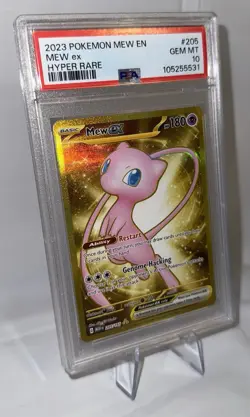 2023 Pokemon Mew ex #205 Hyper Rare - GEM MINT PSA 10 - Image 3