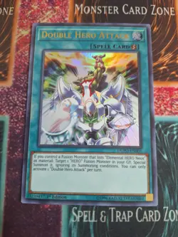 Yu-Gi-Oh! Double Hero Attack DUPO-EN005 Ultra Rare 1st Edition Near Mint a1/ - Image 1