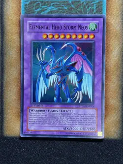 Yugioh Elemental Hero Storm Neos PTDN-EN043 Super Rare 1st Ed LP - Image 1