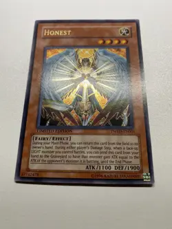Yu-Gi-Oh! Honest Ultra Rare LIMITED Edition TWED-EN001 Heavy played - Image 1