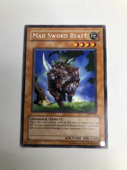 Yugioh Mad Sword Beast PSV-091 Pharaoh's Servant Rare MP - Image 2
