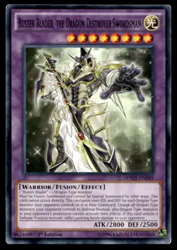 Yu-Gi-Oh TCG #SDMY-EN045 Buster Blader, The Dragon Destroyer Swordsman 1st Ed. - Image 1