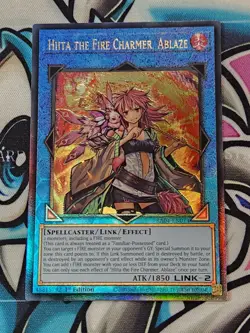 RA04-EN074 HIITA THE FIRE CHARMER - ABLAZE ULTIMATE RARE 1ST EDITION YuGiOh - Image 1