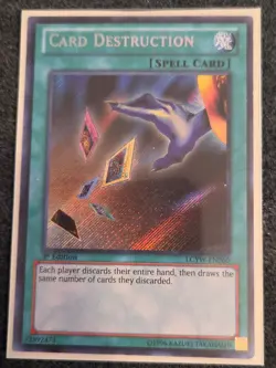 Card Destruction Secret Rare 1st Edition LCYW-EN060 - Image 1