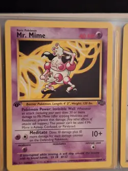 Pokemon TCG Jungle Mr. Mime 22/64 1st Edition Non-Holo Rare Card - Image 1