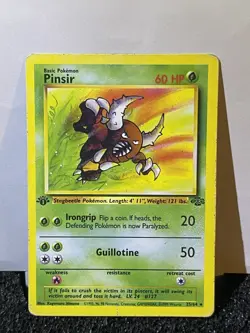 1999 1st Edition Pinsir 25/64 Jungle Pokemon Card TCG WoTC - Image 3