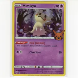 Pokemon TCG Mimikyu 081/189 Trick or Trade 2022 Holo Rare Card EN-NM - Image 1