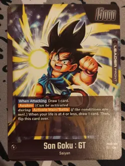 Son Goku : GT Leader Alt Art L FB03-104 Dragon Ball Super Fusion World Eng Card - Image 2