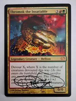 Magic The Gathering - 1x Signed Thromok, the Insatiable (mtg) - Image 1