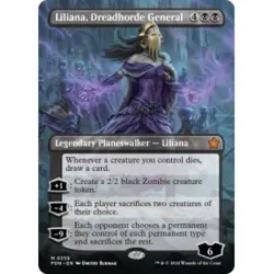 Liliana, Dreadhorde General (borderless) M/NM Magic MTG Foundations - Image 1