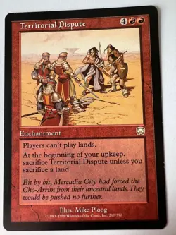 MTG Magic The Gathering Mercadian Masques Territorial Dispute Rare LP - Image 1