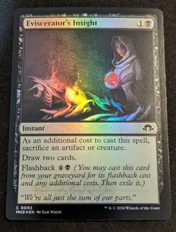 MTG - Eviscerator's Insight FOIL - Modern Horizons 3 - Pack Fresh!! - Image 1