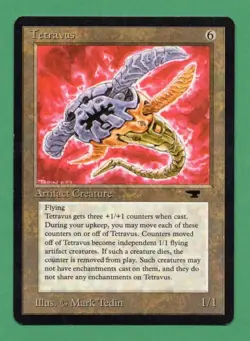Magic: The Gathering "Tetravus" Artifact Creature - Antiquities - Image 1