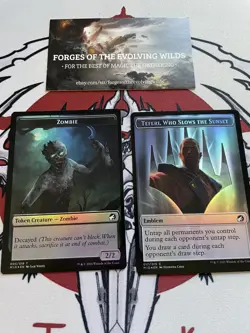 Zombie Teferi Emblem Foil Token 005 017 MTG - MID - Innistrad: Midnight Hunt - Image 1
