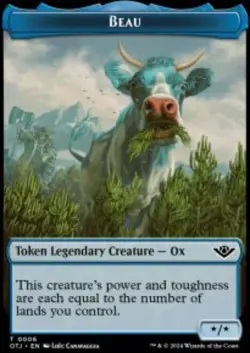 Beau / Plot Token Outlaws of Thunder Junction Tokens (TOTJ) 6 MTG Regular - Image 1