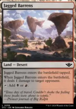 Jagged Barrens Outlaws of Thunder Junction (OTJ) 259 MTG Foil - Image 1