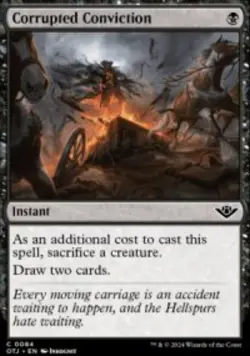 Corrupted Conviction Outlaws of Thunder Junction (OTJ) 84 MTG Regular - Image 1