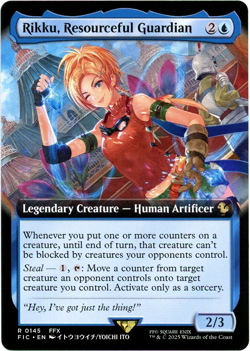 Rikku, Resourceful Guardian (Extended Art) 0145 Commander: Final Fantasy MTG - Image 1
