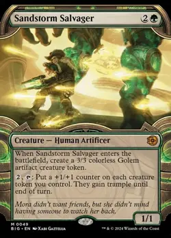 Sandstorm Salvager - Foil Extended Art Showcase BIG NM MTG - Image 1