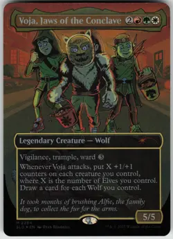 MTG Voja, Jaws of the Conclave (Rainbow Foil) Foil NM Secret Lair Drop Series Ma - Image 1