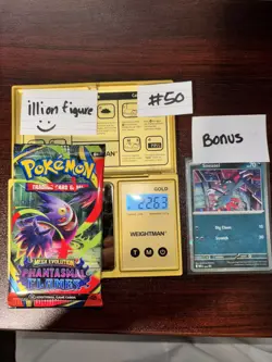 VERY HEAVY! GOD PACKUUU 22.63g Phantasmal Flames Pokemon TCG Booster (SEALED) - Image 1