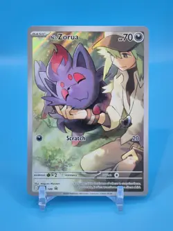 Pokemon N's Zorua SVP 189 Black Star Promo NM - Image 1