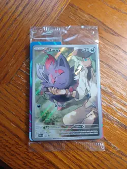 Pokemon N’s Zorua SVP 189 Scarlet & Violet Black Star Promo Sealed With Dividers - Image 1