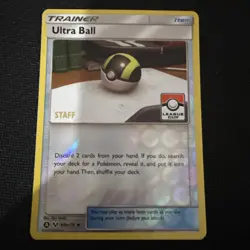 Pokemon TCG Ultra Ball STAFF League Cup Promo 68a/73 🔥 x1 - Image 1
