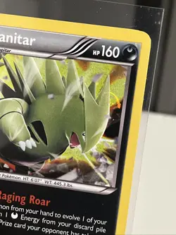 Pokemon TCG Tyranitar XY Fates Collide Cosmos Holo HD Swirl 56/124 - Image 1