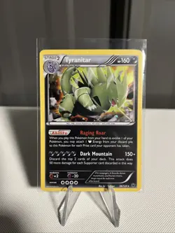 Pokemon TCG Tyranitar XY Fates Collide Cosmos Holo HD Swirl 56/124 - Image 2