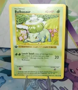 Pokemon TCG Bulbasaur 1st Edition Base Set Shadowless 44/102 NM/Better - Image 4