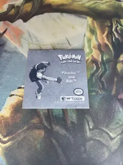 Pikachu and Ash PR14 Pokemon Artbox Sticker Prizm Series 1 1999 - Image 3