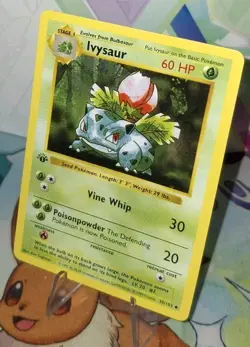 Pokemon TCG 1st Edition Base Set Shadowless Ivysaur 30/102 NM/Better - Image 2
