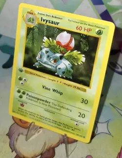 Pokemon TCG 1st Edition Base Set Shadowless Ivysaur 30/102 NM/Better - Image 5