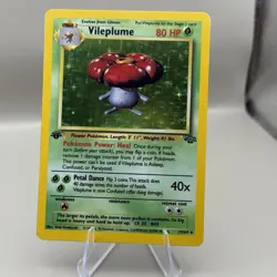 Pokemon Vileplume 1st Edition 15/64 Jungle Holo - MP - Image 1