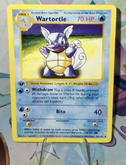 Pokemon TCG 1st Edition Shadowless Wartortle 42/102 Nm/Better - Image 1