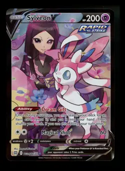 Sylveon V TG14/TG30 Brilliant Stars 2022 Trainer Gallery Full Pokemon Card TCG - Image 1