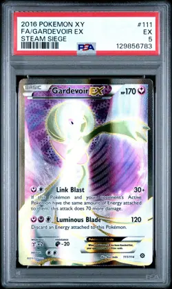 2016 POKEMON STEAM SIEGE GARDEVOIR EX #111 PSA 5 EX #129856783 - Image 1