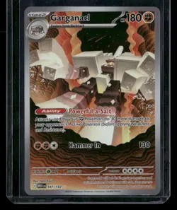 Pokemon Garganacl 147/132 Mega Evolution Illustration Rare LP - Image 1
